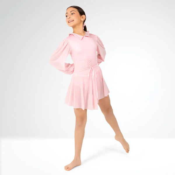 Laced Ribbon Leotard with Separate Half-Circle Skirt | 1st Position 
