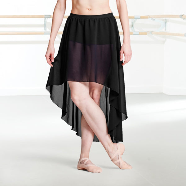 Bloch Daria R8821 Georgette Hi Low Ballet Dance Skirt with Shorts - Dazzle Dancewear Ltd