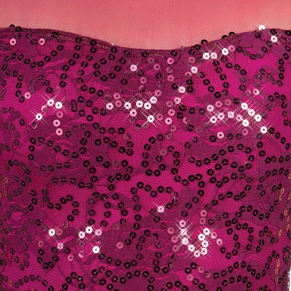 1st Position Sequin Lace Crop Sleeved Lyrical - Dazzle Dancewear Ltd