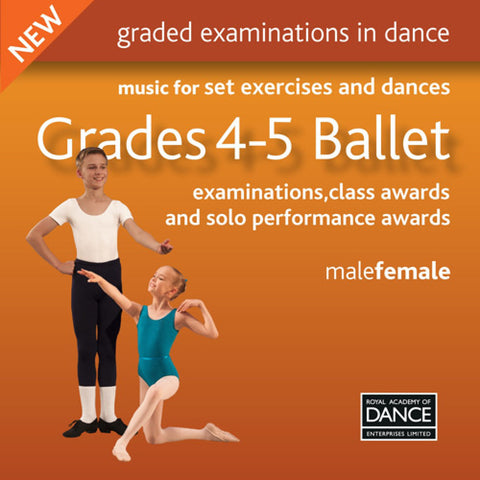 RAD Grades 4-5 Ballet CD - Dazzle Dancewear Ltd