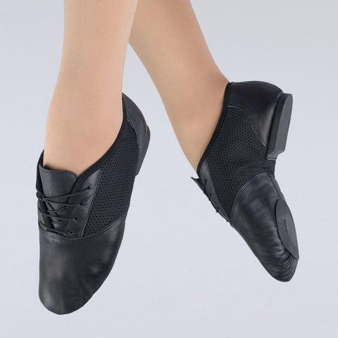 1st Position Sport Mesh Centre Leather Split Sole Jazz Shoes - Dazzle Dancewear Ltd