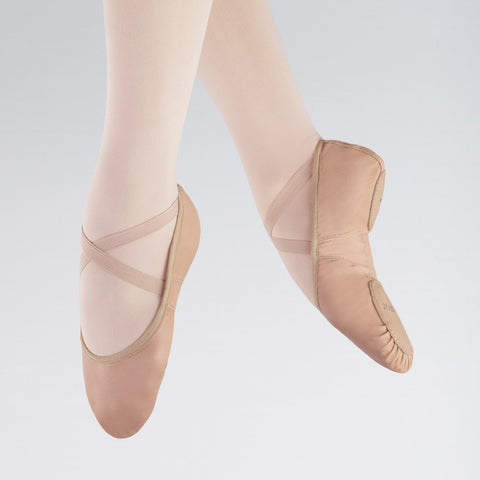 1st Position Stretch Leather Split Sole Ballet Shoes - Dazzle Dancewear Ltd