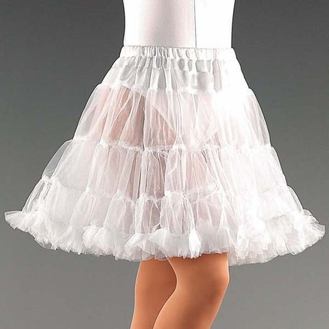 Child White Layered Net Petticoat- Dazzle Dancewear Ltd