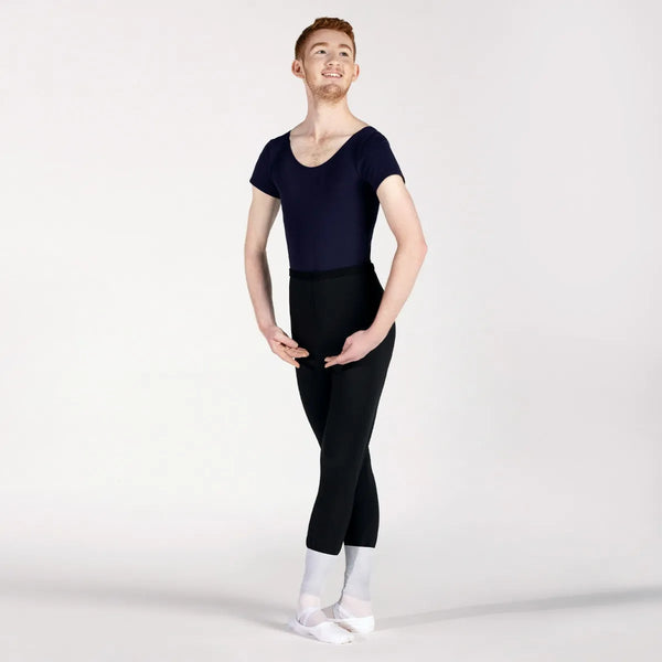 1st Position Male Short Sleeve Scoop Neck Leotard - Dazzle Dancewear Ltd