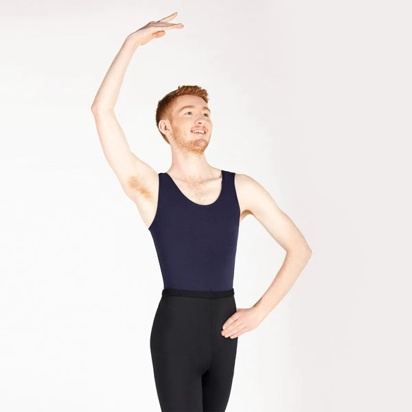 1st Position Male Sleeveless Scoop Neck Ballet Dance Leotard - Dazzle Dancewear Ltd