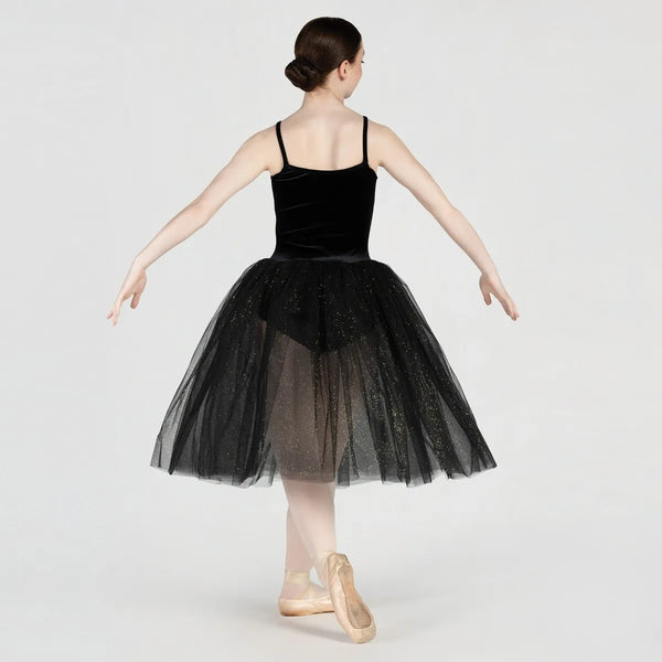 Black Velour Twinkle Net Romantic Tutu | 1st Position 