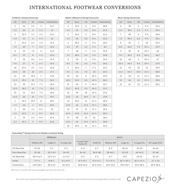 Capezio H07G Jelz FootUndeez™ - Dazzle Dancewear Ltd