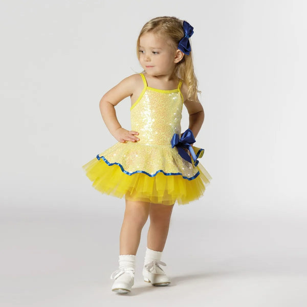 Sequinned Tutu with Ribbon Bow and Trim | 1st Position