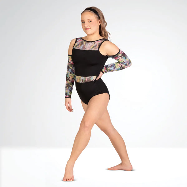 Floral Panelled Leotard with Separate Matching Skirt | 1st Position