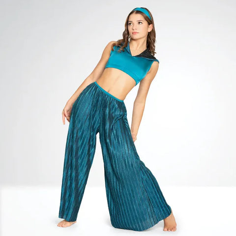 Hooded Crop Top and Matching Pleated Trousers | 1st Position