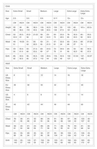 size chart| 1st Position 