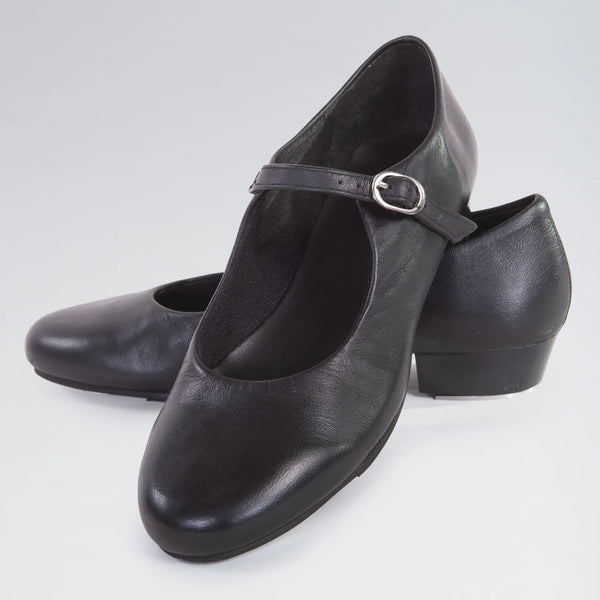 Buckle Strap Leather Upper Tap Dance Shoes | 1st Position