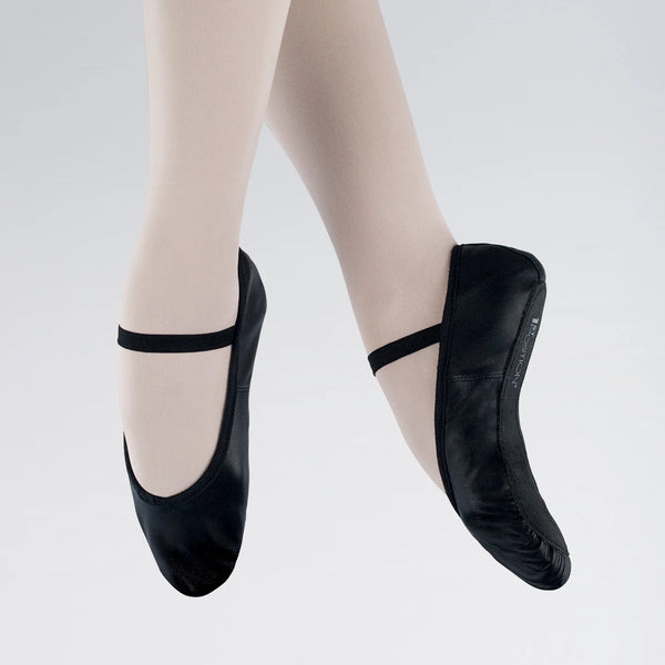 1st Position Black Leather Ballet Shoes | Dazzle Dancewear Ltd