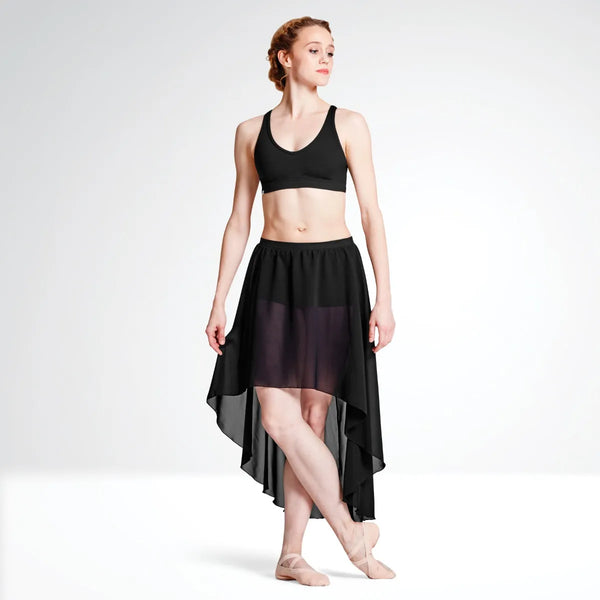 Bloch Daria R8821 Georgette Hi Low Ballet Dance Skirt with Shorts - Dazzle Dancewear Ltd