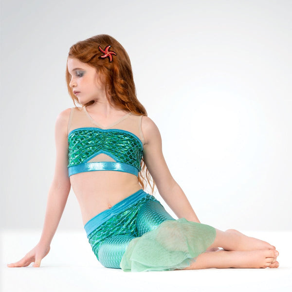 Mermaid Inspired Leggings and Crop Top | 1st Position 