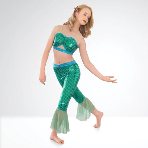 Mermaid Inspired Leggings and Crop Top | 1st Position 