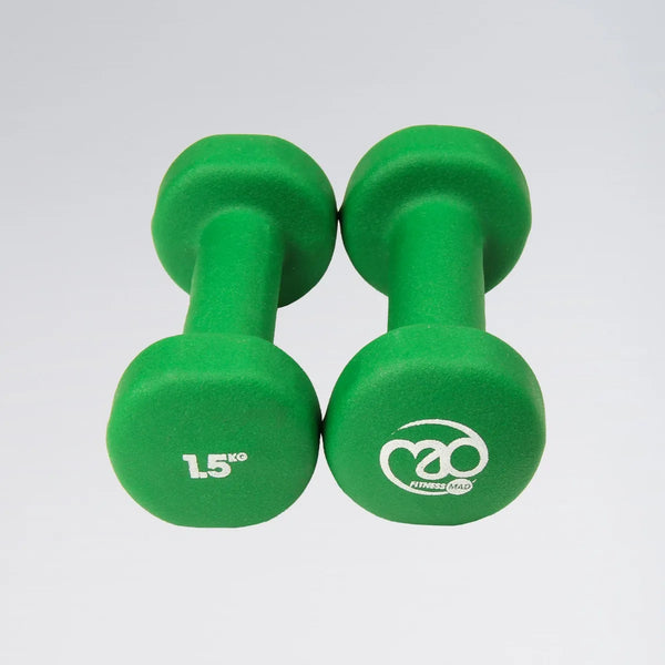 Fitness Mad 1.5Kg Neo Dumbbells - Dazzle Dancewear Ltd