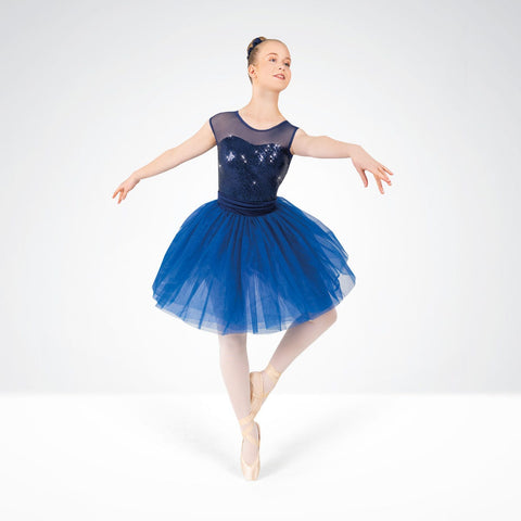 Sequinned Ballet Dress with Sash | 1st Position 