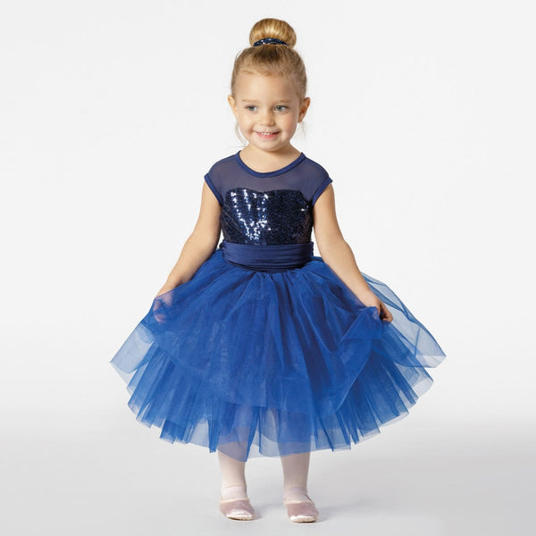 Sequinned Ballet Dress with Sash | 1st Position 