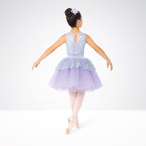 Sequinned Peplum Ballet Dress | 1st Position 