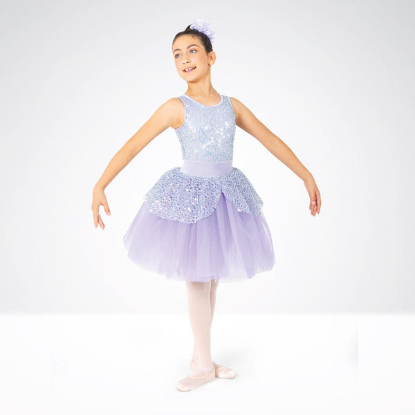 Sequinned Peplum Ballet Dress | 1st Position 