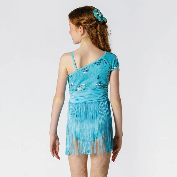 Sequinned Bodice Leotard with Fringe Skirt | 1st Position 