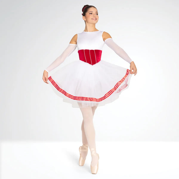 Corset Style Ballet Dress with Sleeves | 1st Position 