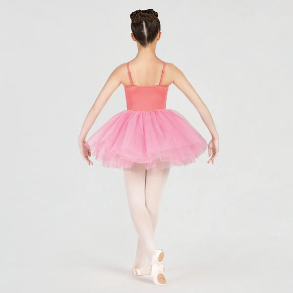 1st Position Camisole Style Ballet Dress with Flower Trim | Dazzle Dancewear Ltd