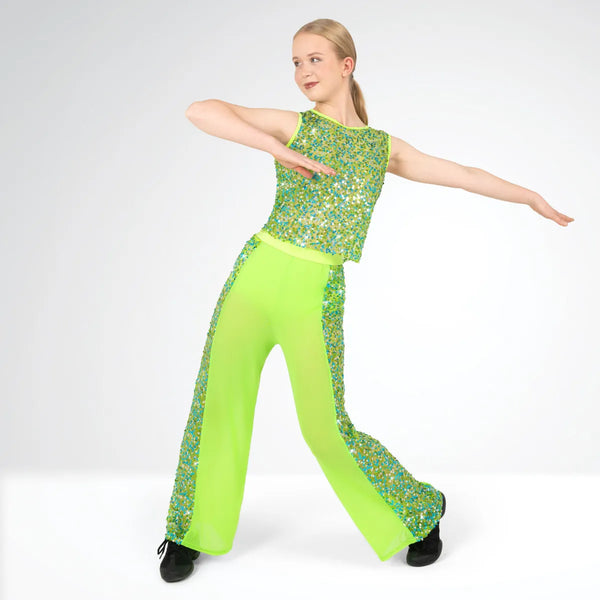 Sequin Top and Separate Mesh Trousers | 1st Position 