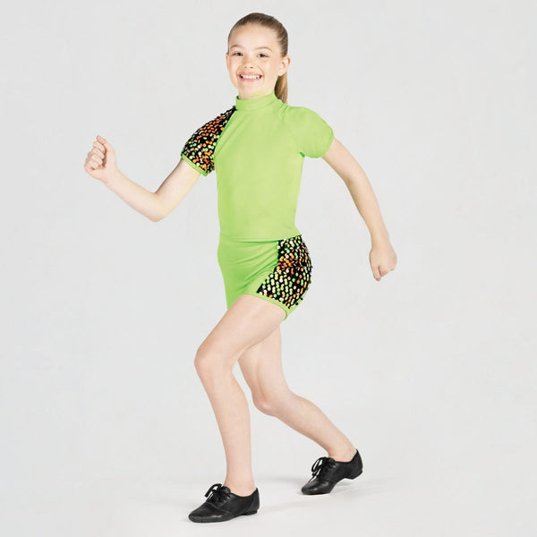 Raglan Sleeve T-shirt and Shorts with Sequin Trim | 1st Position 