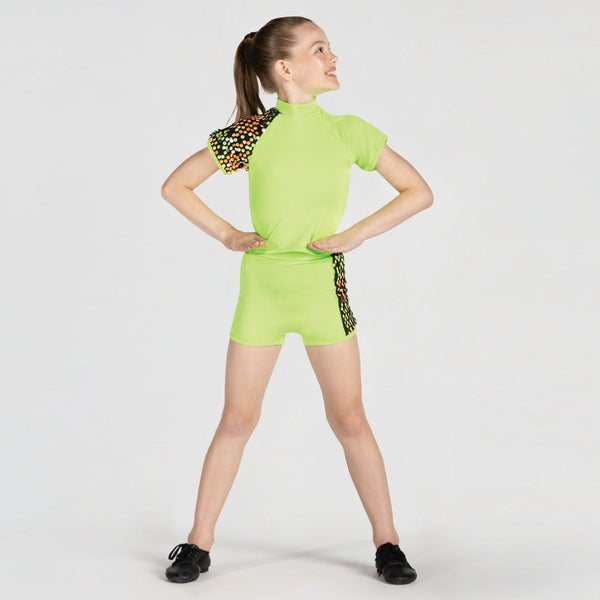 Raglan Sleeve T-shirt and Shorts with Sequin Trim | 1st Position 