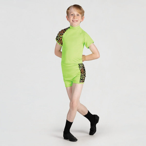 Raglan Sleeve T-shirt and Shorts with Sequin Trim | 1st Position 