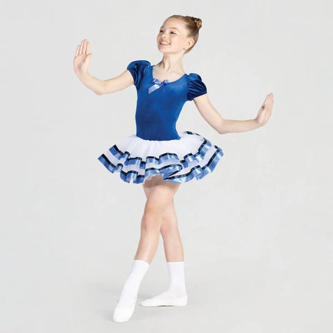 1st Position Velour Bodice with Ribbon Trim Tutu | Dazzle Dancewear Ltd