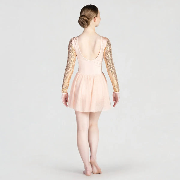 Long Sleeved Sequin Skirted Leotard | 1st Position 