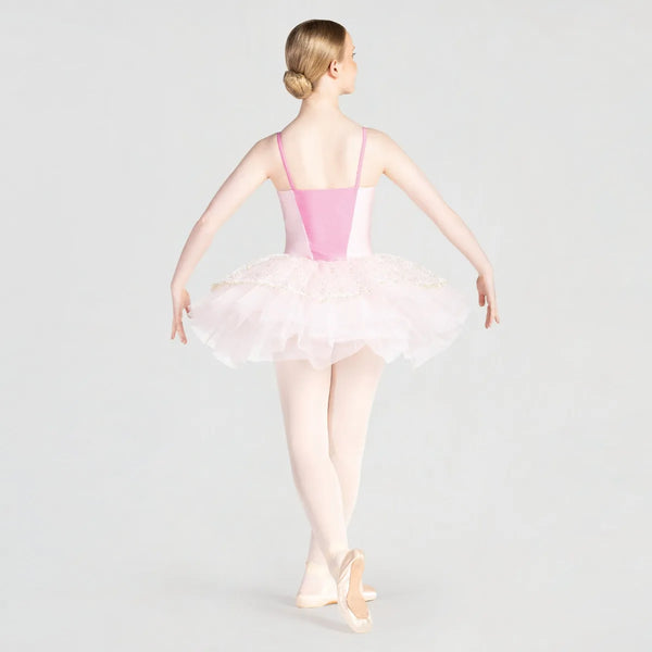 1st Position Colour Block Tutu with Lace Detail  | Dazzle Dancewear Ltd