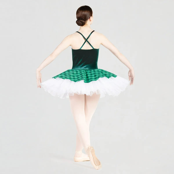 1st Position Check Peplum Tutu with Sparkle Trim | Dazzle Dancewear Ltd