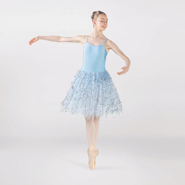 1st Position Cascading Sequin Romantic Tutu | Dazzle Dancewear Ltd