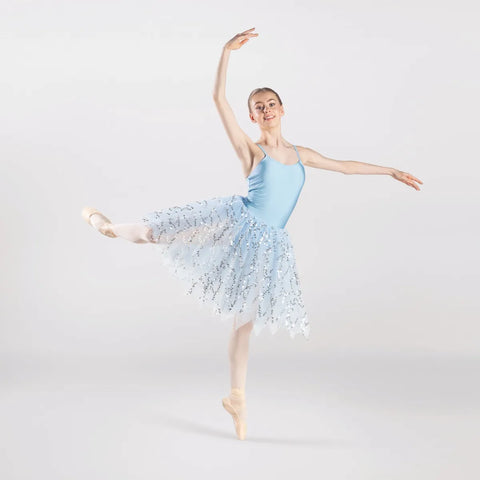 1st Position Cascading Sequin Romantic Tutu | Dazzle Dancewear Ltd