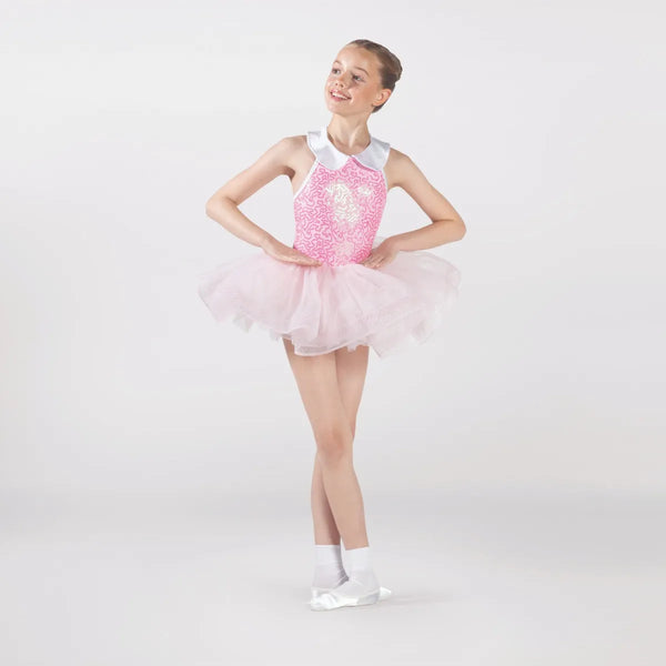 1st Position Sequinned Bodice Tutu with Collar | Dazzle Dancewear Ltd