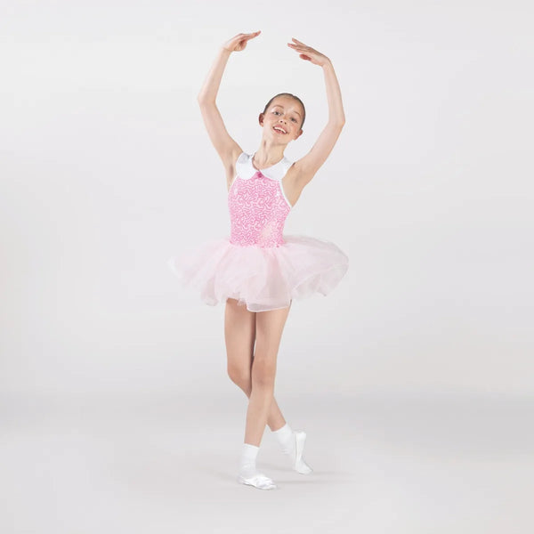 1st Position Sequinned Bodice Tutu with Collar | Dazzle Dancewear Ltd