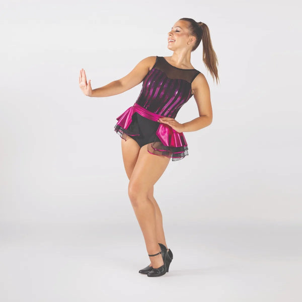 Metallic Half Peplum Leotard | 1st Position 