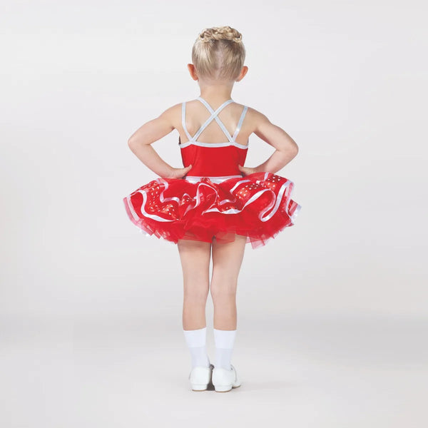 Spotted Peplum Tutu with Ribbon Trim | 1st Position 