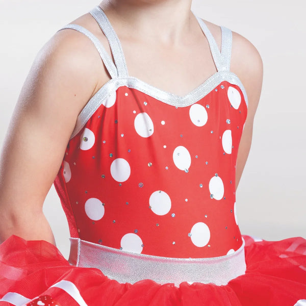 Spotted Peplum Tutu with Ribbon Trim | 1st Position 