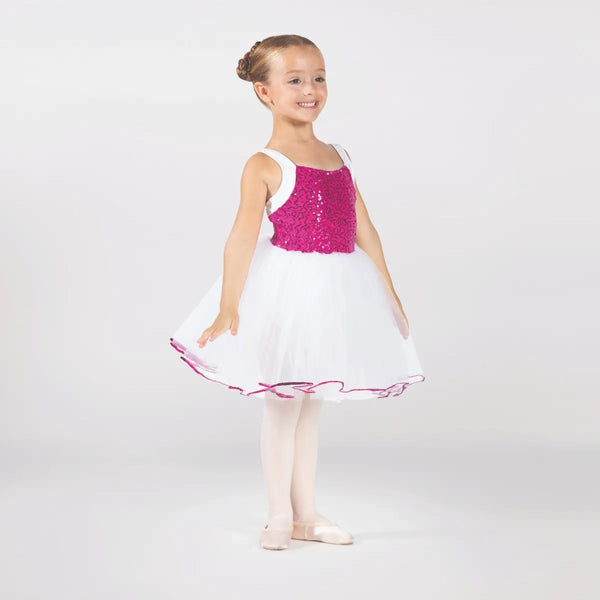 1st Position Sequinned Bodice Tutu with Wide Straps | Dazzle Dancewear Ltd