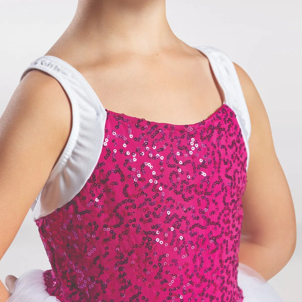 1st Position Sequinned Bodice Tutu with Wide Straps | Dazzle Dancewear Ltd