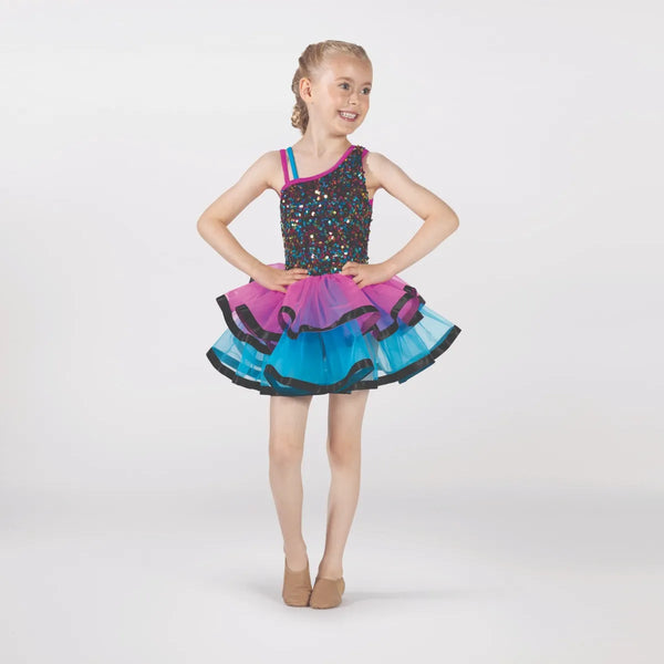 One-Shoulder Sequin Bodice and Layered Tutu | 1st Position 