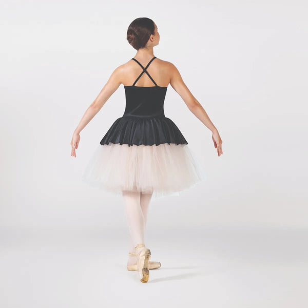 1st Position Velour Peplum and Contrasting Romantic Tutu | Dazzle Dancewear Ltd