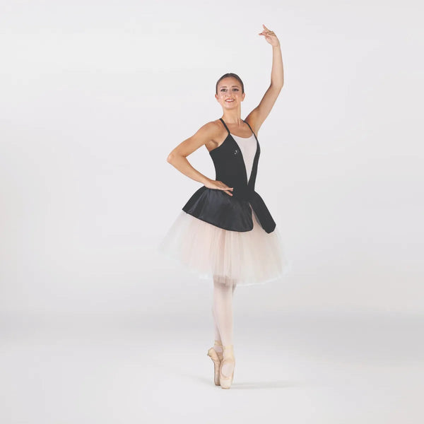 1st Position Velour Peplum and Contrasting Romantic Tutu | Dazzle Dancewear Ltd