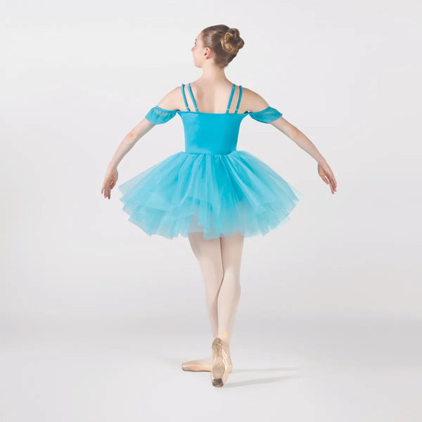 1st Position Shimmer Fabric Panelled Bodice Ballet Dress | Dazzle Dancewear Ltd