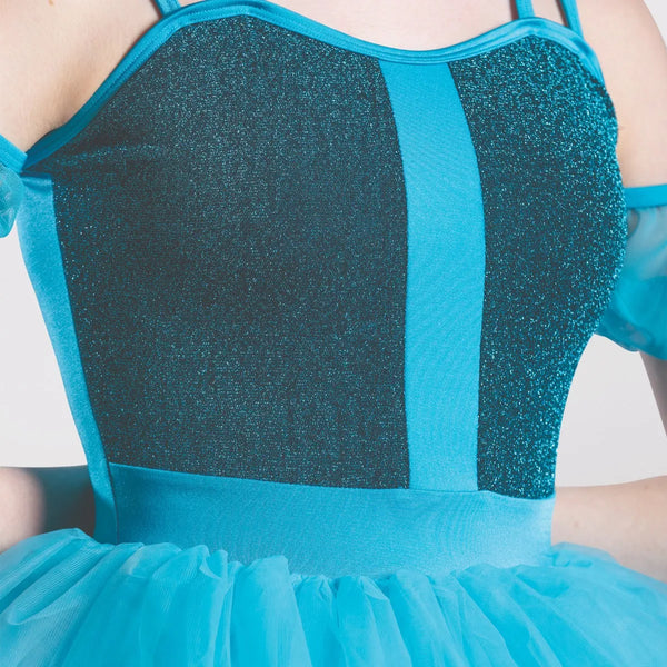 1st Position Shimmer Fabric Panelled Bodice Ballet Dress | Dazzle Dancewear Ltd